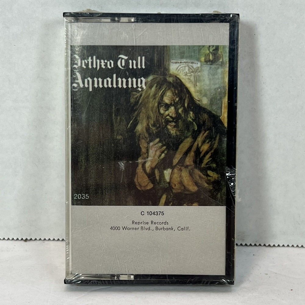 JETHRO TULL  AQUALUNG  CASSETTE TAPE  NEW SEALED  NO BARCODE M 52035 C 104375